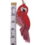 Michael Kors NEW  Red Parrot Purse charm Bag Charm Key Fob Photo 2