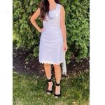 J.Crew NEW Factory White Scallop Dress Sleeveless Photo 1