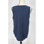 Ellen Tracy Ellen‎ Tracey Linen Blend Utility Sleeveless Size M Gold Tassel Zipper Blouse Photo 7