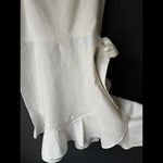 EXPRESS  Chic White Linen Dress with Bow Detail size Small Photo 5