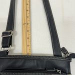 Rosetti  Black with silver hardware Crossbody Bag with Stitch Detail Photo 8