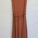 Design History Tan Dress With Braided Accessory Belt Photo 2