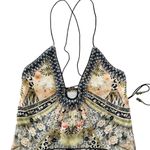 Camilla Moto Maiko U-Ring Floral Silk Maxi Dress XS Animal Metallic Australia Photo 12