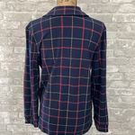 Soma  Navy Plaid PJ Top Photo 2