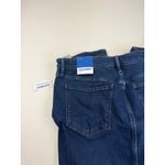 Old Navy  High-Rise Denim Skirt Raw Hem Button Front Dark Wash Women's Size 12 Photo 5