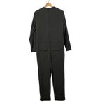 H&M  Dark Gray Long Sleeve Straight Leg Office Jumpsuit 4 Photo 1