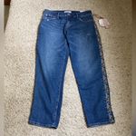 Knox Rose  Embroidered Side Stripe Jeans Women's 2 boho Photo 0