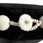 American Vintage Vintage Chunky Wooden Bead Black And White 80s Necklace Zebra Photo 2