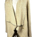 St John Sport Wool Blend Long Waterfall Sweater Cardigan Large Photo 0