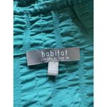 Habitat Clothes to Live In Women Crinkle Top Size Medium Buttons Stretch Artsy Photo 2