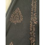 Sundance Bohemian Embroidered Print Tie Skirt Women's Size M Western Summer Boho Black Size M Photo 1