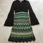 M Missoni knit brown and black dress Size 10 Photo 4