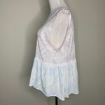 Free People  We the Free Pastel Tie Dye Tank Swing Ruffle Sz Small Photo 2