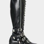 La Moda chunky black goth boots sz 8 Photo 0