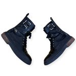 Tod's Tod’s Women’s Glossy Patent Combat Boots Leather Size 38.5 8.5 Black Photo 2