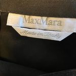Max Mara Womens Black Genuine Leather Skirt Luxury Designer Made In Italy Size 8 Photo 9