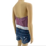 Goddess 46C American VINTAGE 90s Purple & Lilac Hand Dyed Floral Lace Bustier Size undefined Photo 3