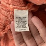 Sundance Washed Coral Textured Cotton Relaxed Leg Pants L Photo 3