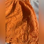 Lilly Pulitzer Kay Babydoll EYELET Dress Cantaloupe Oversize Pinwheel Sz 6 Photo 3