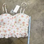 ZARA Sim & Sam NWT floral pink coquette roses bustier corset top Photo 3