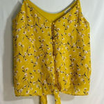 Sienna Sky Sirena sky tank top size XS Yellow flowy floral shirt Photo 0