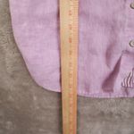 Chico's  Fresh Chic Shirt Light Purple 3/4 Cuff Sleeves Linen Womens 0 Lightweight Photo 5