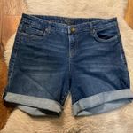 Kut From The Kloth  Denim Shorts Size 14 Womens Cuffed Dark Wash 6" Inseam Photo 0