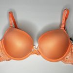Jessica Simpson New  Lace lined bra 34C orange Photo 6