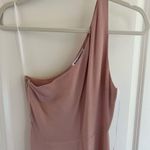 Reformation  Evelyn One Shoulder Long Blush Pink Maxi Dress with Front Slit | 2 Photo 4