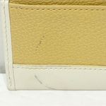 Coach  Leather Card Wallet Brown/cream Pebbled Leather Keychain Photo 2