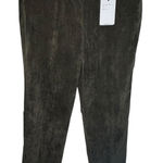 New Zac & Rachel Slim Leg Olive Green Corduroy Women's Pants Size 12 Stretch Green Photo 0