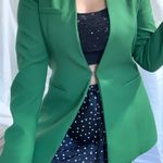 ZARA New ‎ Women Green Lapelless Fitted Blazer Size Medium Photo 12