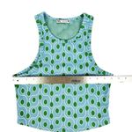 ZARA Light Blue Crop Top Medium Photo 2