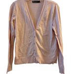 7th Avenue Women's Pink Cardigan Sweater Size L Long Sleeve V Photo 0
