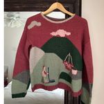 Vintage Handmade Stitched Sweater Gardener Novelty Size M Photo 1