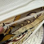 Brighton Off White Leather Shoulder Bag/Crossbody/Clutch With Flower Photo 9