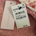 Rachel Parcell  Pink Cheetah Floral Ruffle Long Sleeve Blouse NEW Photo 7