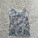 Rampage Vintage Tank Top Cami Sheer Crinkle Vintage Y2K 90s Floral Paisley Sz L Photo 9