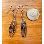 Herkemer Diamond Translucent Montana Agate Sterling Silver Dangle Earrings Photo 7