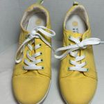 Vionic  Beach Stinson Women’s Yellow Sun Lace Up Canvas Shoes Sz 8-VGUC Photo 0