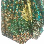 Moa Moa new  [McM] ❤︎ Sharkbite Hem Print Braided Strap Cami ❤︎ Mixed Green Print Photo 3