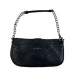Betsey Johnson Chain Strap Stud Buckle Shoulder bag in Black & Silver Photo 4
