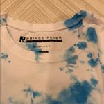 Prince Peter White & Blue Cropped Ripped T Photo 1