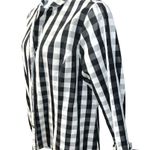 Kate Hill  Black and White Checkered Women's Top Photo 5