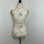 Buckle Black Lace Turtle Neck Sleeveless Top Ivory XS Photo 3