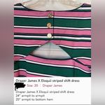 Draper James  X Eloquii striped shift dress NWOT Photo 6