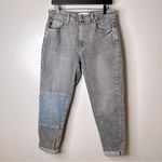 KanCan Frankie Mixed Denim‎ High Rise Straight Leg Mom Jeans Size 11/29 Gray Photo 3
