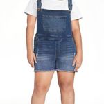 No Boundaries  Women’s overalls size Large Distressed Blue Denim Relaxed frayed Photo 14