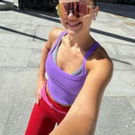 FREE PEOPLE All Clear Cami Solid in Super Berry Size X Photo 0