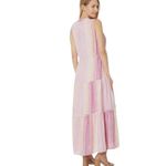 Liverpool NWT  Los Angeles Sleeveless Tiered Maxi Dress in Lavender multistripe Photo 3